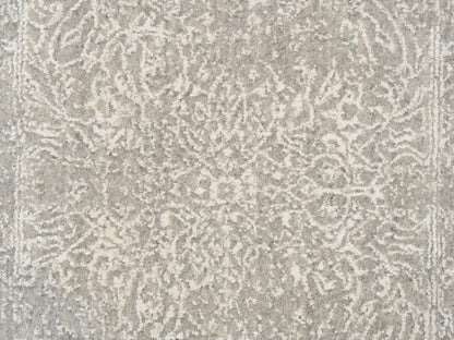 Modern / Contemporary hand-knotted wool/art silk runner in Beige, 2'7" x 12' — SKU O063278 (view 5)