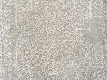 Modern / Contemporary hand-knotted wool/art silk runner in Beige, 2'5" x 6' — SKU O063283 (view 5)