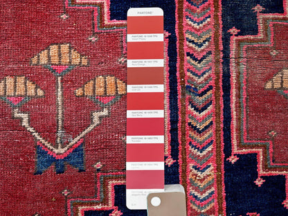 Vintage hand-knotted wool runner in Red, 2'4" x 6'5" — SKU O0632 (view 4)
