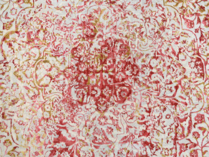Pink 12'1" x 15'0" Modern / Contemporary Hand knotted Wool/Silk Rug - Sku: O063304