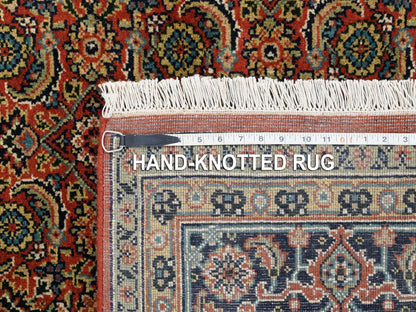 Red 6'1" x 6'1" Traditional Hand knotted Wool Rug - Sku: O063319