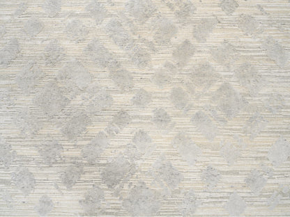Grey 6'1" x 11'10" Modern / Contemporary Hand knotted Wool Rug - Sku: O063371