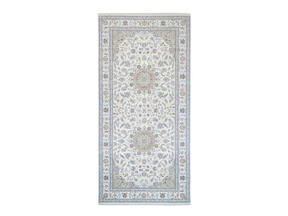 Ivory 8'0" x 16'2" Fine Oriental Hand knotted Wool Rug - Sku: O063395