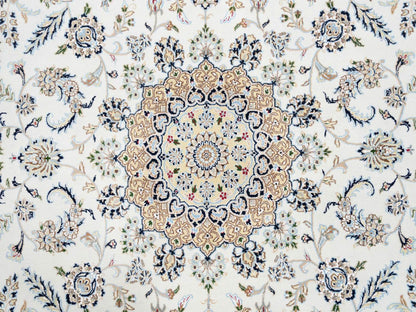 Ivory 8'0" x 16'2" Fine Oriental Hand knotted Wool Rug - Sku: O063395