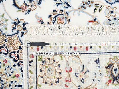 Ivory 4'1" x 12'0" Fine Oriental Hand knotted Wool Rug - Sku: O063399