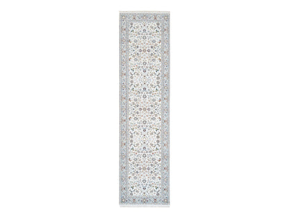 Ivory 2'8" x 10'1" Fine Oriental Hand knotted Wool Rug - Sku: O063452