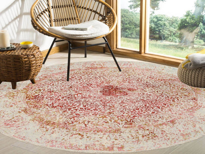 Pink 9'8" x 9'8" Modern / Contemporary Hand knotted Wool/Silk Rug - Sku: O063468