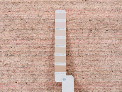 Pink 8'2" x 10'0" Modern / Contemporary Handloom Wool Rug - Sku: O063489