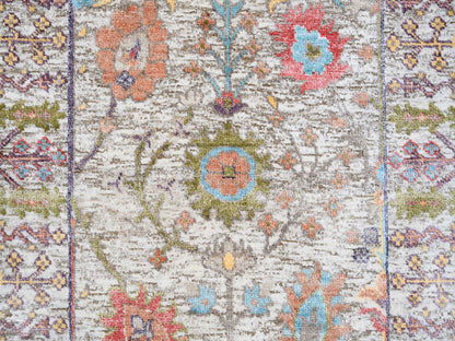 Wool / Silk hand-knotted wool/silk rug in Beige, 2'3" x 3'2" — SKU O063743 (view 5)