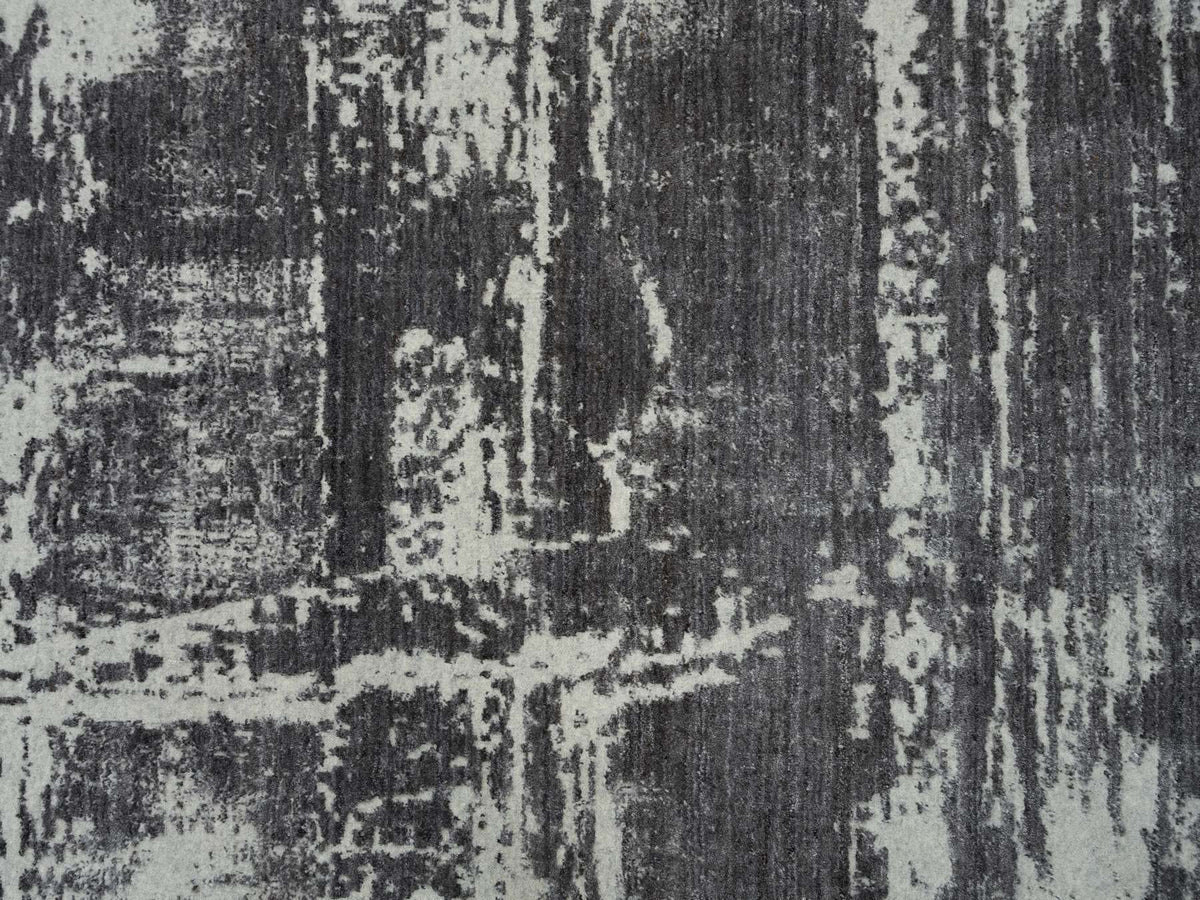 Modern / Contemporary hand-knotted wool rug in Black, 12' x 15' — SKU O063803 (view 8)