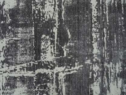 Modern / Contemporary hand-knotted wool rug in Black, 12' x 15' — SKU O063803 (view 8)