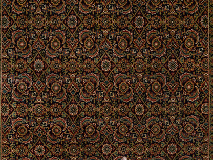 Herati Fine Oriental hand-knotted wool rug in Black & Red, 5'8" x 5'9" — SKU O063843 (view 5)