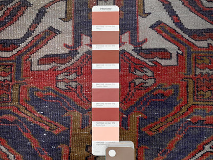 Heriz Vintage hand-knotted wool runner in Red, 2'1" x 5'4" — SKU O0638 (view 4)
