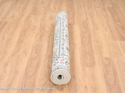 Ivory 4'10" x 6'8" Fine Oriental Hand knotted Wool Rug - Sku: O064030