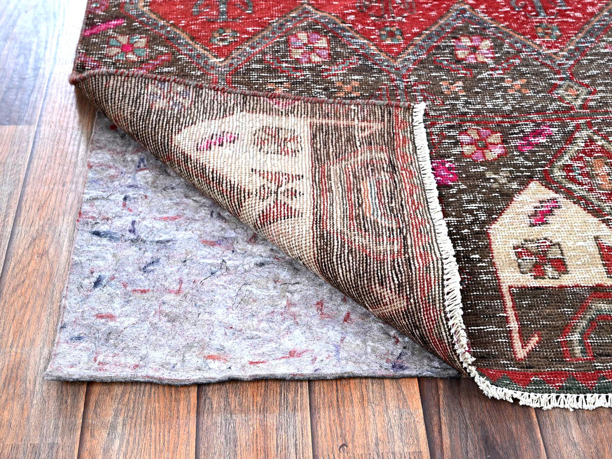 Vintage hand-knotted wool runner in Overdyed, 2'7" x 9'1" — SKU O0640 (view 3)