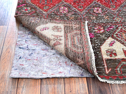 Vintage hand-knotted wool runner in Overdyed, 2'7" x 9'1" — SKU O0640 (view 3)