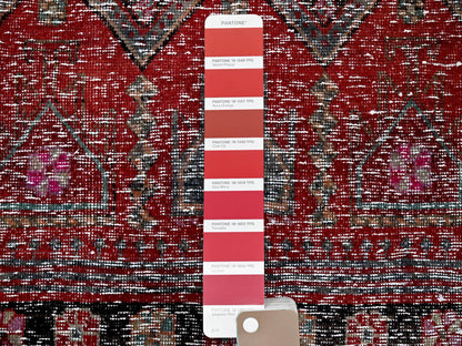 Vintage hand-knotted wool runner in Overdyed, 2'7" x 9'1" — SKU O0640 (view 4)