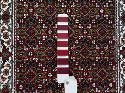 Red 2'1" x 13'10" Traditional Hand knotted Wool Rug - Sku: O064110