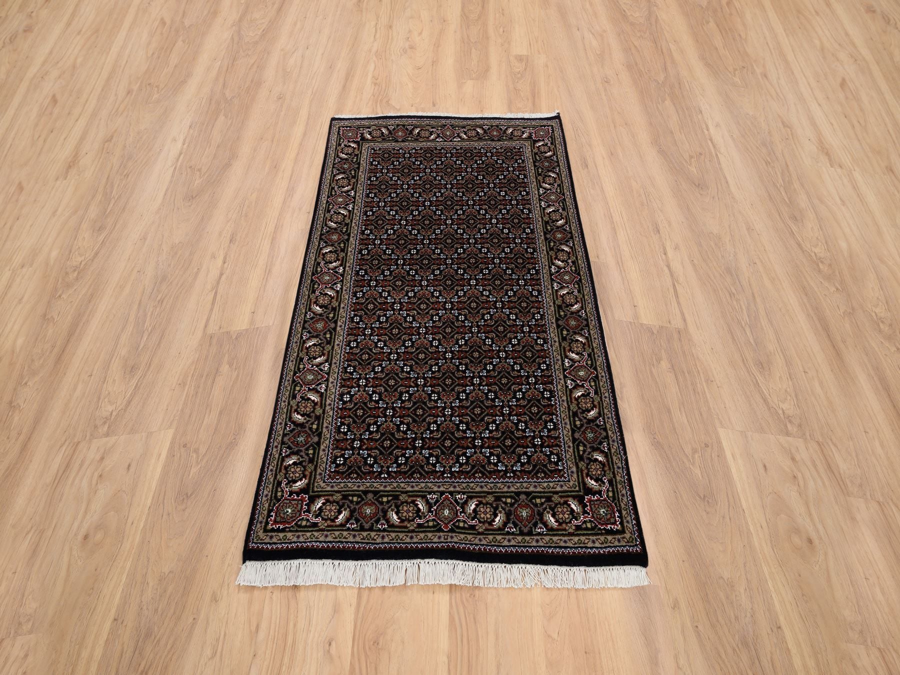 Herati Fine Oriental hand-knotted wool rug in Black, 3' x 5'2" — SKU O064117 (view 2)