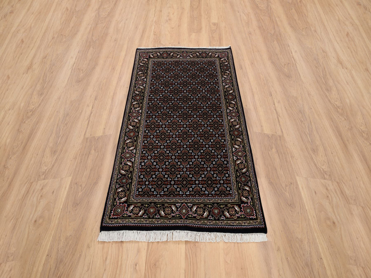Herati Fine Oriental hand-knotted wool rug in Black, 3' x 5'2" — SKU O064117 (view 2)