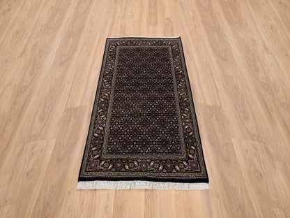 Herati Fine Oriental hand-knotted wool rug in Black, 3' x 5'2" — SKU O064117 (view 2)