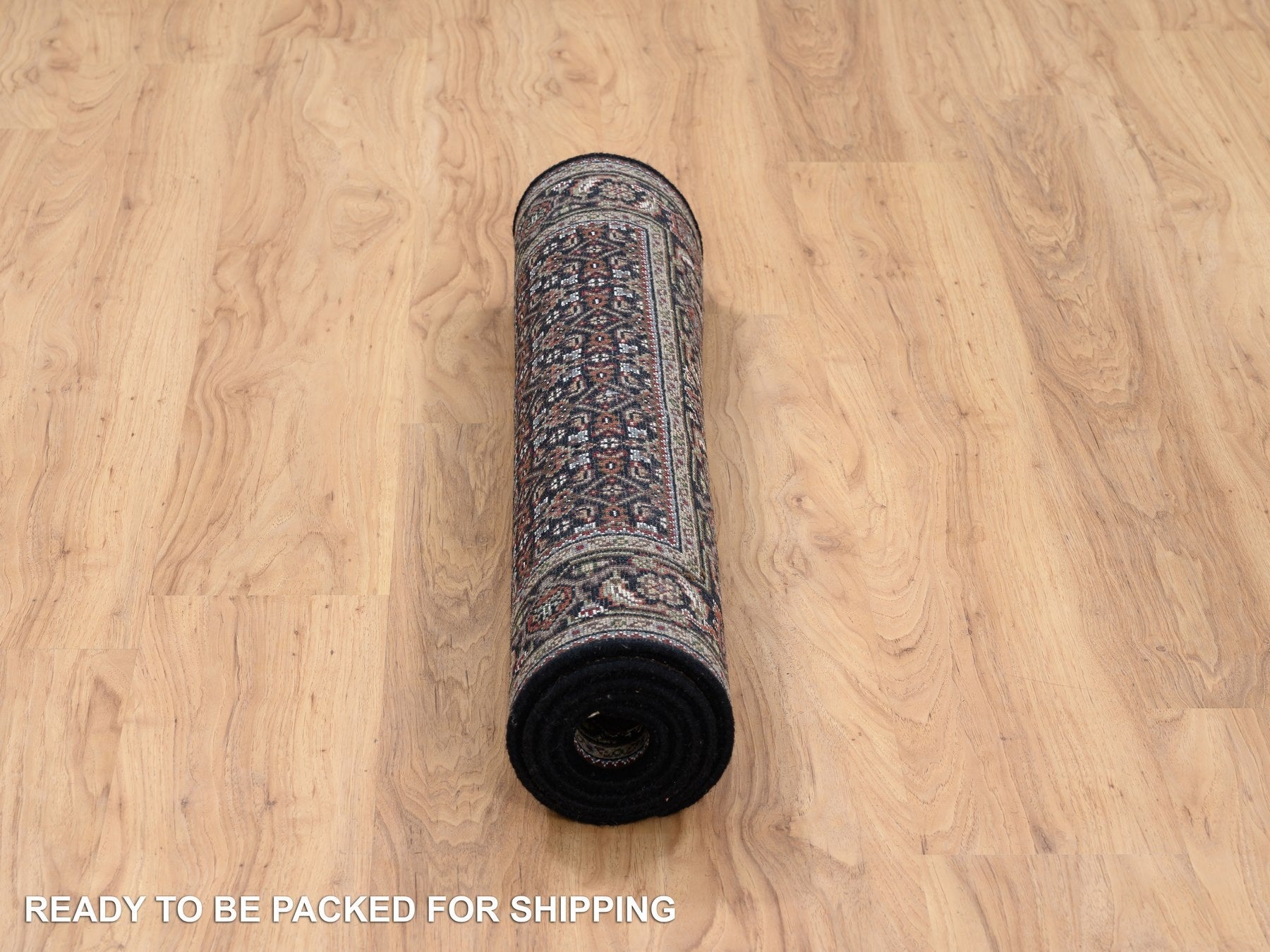 Herati Fine Oriental hand-knotted wool rug in Black, 3' x 5'2" — SKU O064117 (view 6)