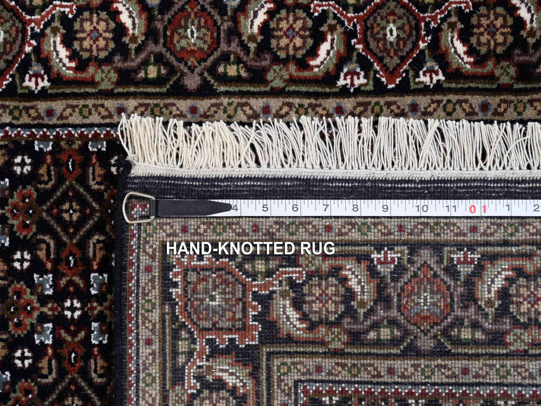 Herati Fine Oriental hand-knotted wool rug in Black, 3' x 5'2" — SKU O064117 (view 8)