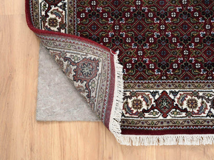 Red 3'0" x 5'2" Traditional Hand knotted Wool Rug - Sku: O064120