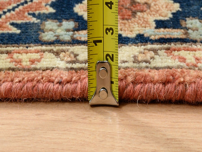 Heriz Heriz hand-knotted wool runner in Red & Navy Blue, 2'6" x 12'2" — SKU O064205 (view 7)