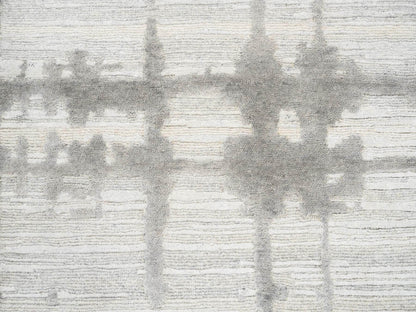 Ivory 2'1" x 3'1" Modern and Contemporary Hand knotted Wool Rug - Sku: O064238