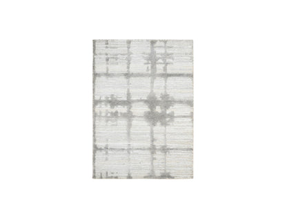 Ivory 2'0" x 3'1" Modern and Contemporary Hand knotted Wool Rug - Sku: O064239
