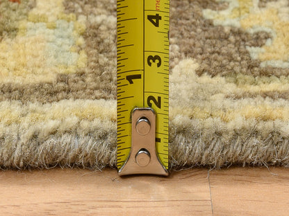 Tribal Heriz hand-knotted wool runner in Gray & Brown, 2'6" x 21'10" — SKU O064378 (view 7)