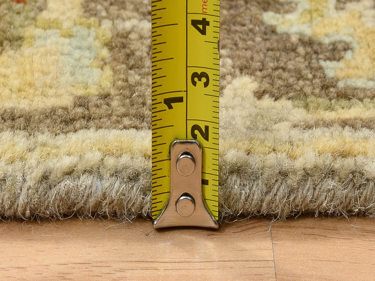 Tribal Heriz hand-knotted wool runner in Gray & Brown, 2'8" x 19'10" — SKU O064379 (view 7)