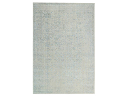 Blue 12'0" x 17'10" Transitional Handloom Wool Rug - Sku: O064545