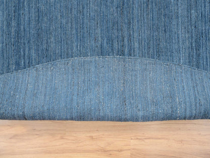 Blue 11'9" x 11'9" Modern and Contemporary Handloom Wool Rug - Sku: O064566