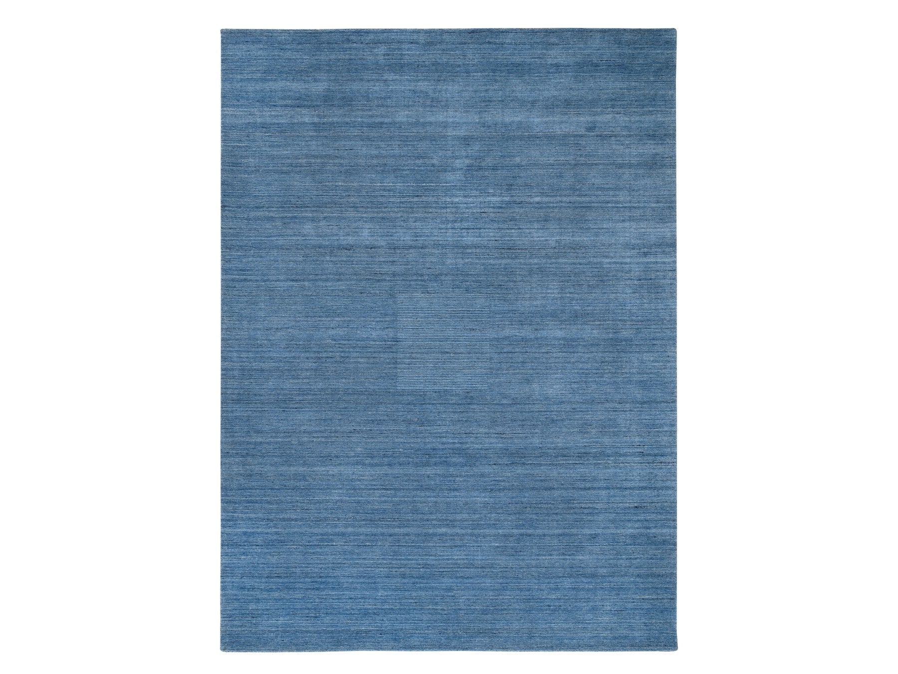 Modern / Contemporary hand-knotted wool rug in Blue, 9' x 11'10" — SKU O064573