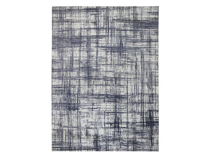 Black 10'0" x 13'9" Modern and Contemporary Handloom Wool/Silk Rug - Sku: O064595