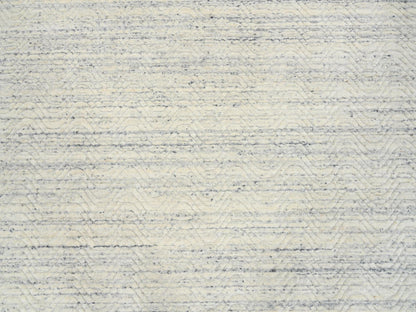 Beige 9'10" x 9'10" Modern and Contemporary Handloom Wool Rug - Sku: O064605