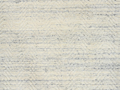 Beige 5'10" x 9'0" Modern and Contemporary Handloom Wool Rug - Sku: O064606