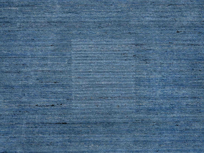 Blue 5'0" x 7'1" Modern and Contemporary Handloom Wool Rug - Sku: O064616