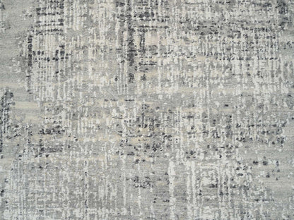 Modern / Contemporary hand-knotted wool runner in Gray, 6' x 11'10" — SKU O064688 (view 8)
