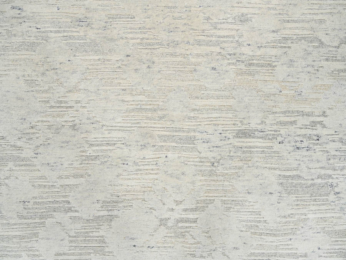 Modern / Contemporary hand-knotted wool rug in Gray, 8'1" x 8'1" — SKU O064690 (view 8)