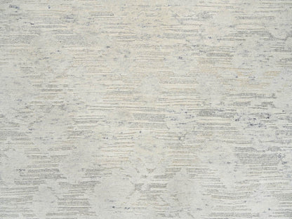 Modern / Contemporary hand-knotted wool rug in Gray, 8'1" x 8'1" — SKU O064690 (view 8)