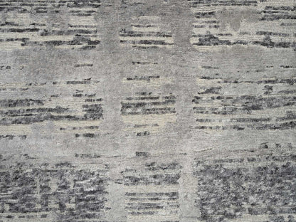 Modern / Contemporary hand-knotted wool runner in Gray, 2'6" x 22' — SKU O064695 (view 5)