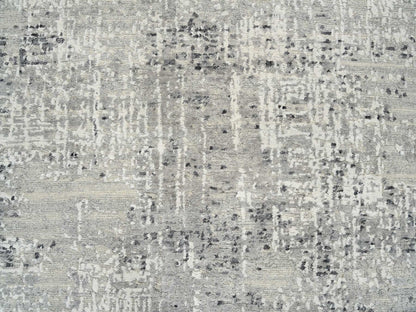 Modern / Contemporary hand-knotted wool rug in Gray, 6' x 6' — SKU O064701 (view 5)