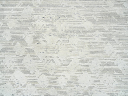 Grey 14'1" x 18'0" Modern / Contemporary Hand knotted Wool Rug - Sku: O064709