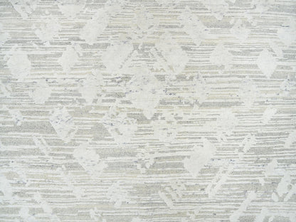 Modern / Contemporary hand-knotted wool rug in Gray, 14' x 19'9" — SKU O064712 (view 8)