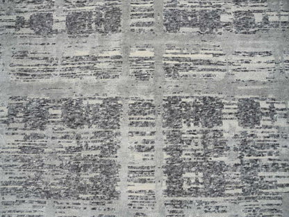 Modern / Contemporary hand-knotted wool rug in Gray, 12' x 18'3" — SKU O064714 (view 8)