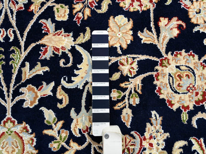 Nain Fine Oriental hand-knotted wool rug in Blue & Ivory, 8' x 8'2" — SKU O064731 (view 7)