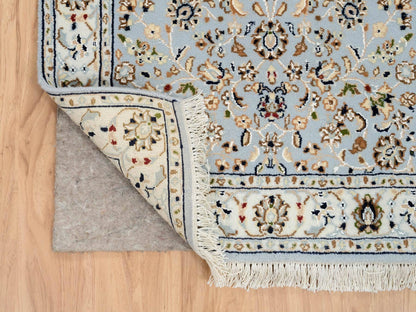Blue 2'6" x 13'9" Fine Oriental Hand knotted Wool Rug - Sku: O064736